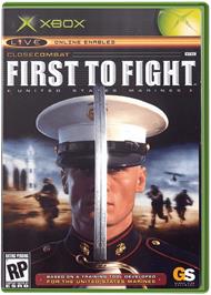Box cover for Close Combat - First To Fight on the Microsoft Xbox.