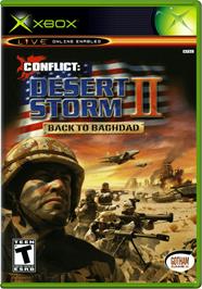 Box cover for Conflict: Desert Storm II: Back to Baghdad on the Microsoft Xbox.