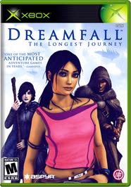 Box cover for Dreamfall: The Longest Journey on the Microsoft Xbox.