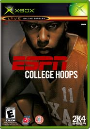 Box cover for ESPN College Hoops on the Microsoft Xbox.
