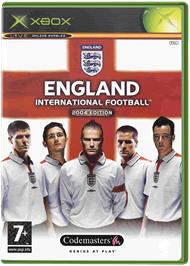 Box cover for England International Football - 2004 Edition on the Microsoft Xbox.
