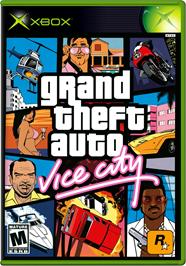 Box cover for Grand Theft Auto - Vice City on the Microsoft Xbox.