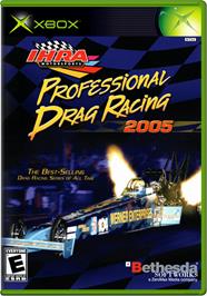 Box cover for IHRA Professional Drag Racing 2005 on the Microsoft Xbox.