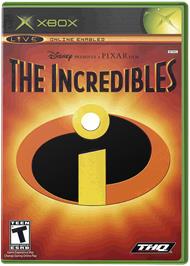 Box cover for Incredibles on the Microsoft Xbox.