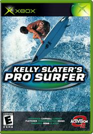 Box cover for Kelly Slater's Pro Surfer on the Microsoft Xbox.