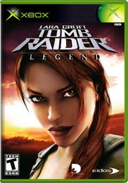 Box cover for Lara Croft Tomb Raider: Legend on the Microsoft Xbox.