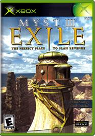 Box cover for Myst 3 - Exile on the Microsoft Xbox.