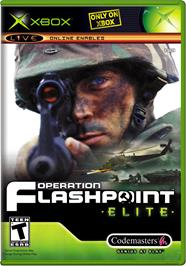 Box cover for Operation Flashpoint: Elite on the Microsoft Xbox.