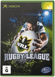 Box cover for Rugby League on the Microsoft Xbox.