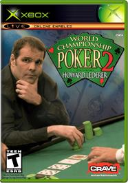 Box cover for World Championship Poker 2 featuring Howard Lederer on the Microsoft Xbox.
