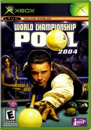 Box cover for World Championship Pool 2004 on the Microsoft Xbox.