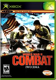 Box cover for World War II Combat: Iwo Jima on the Microsoft Xbox.