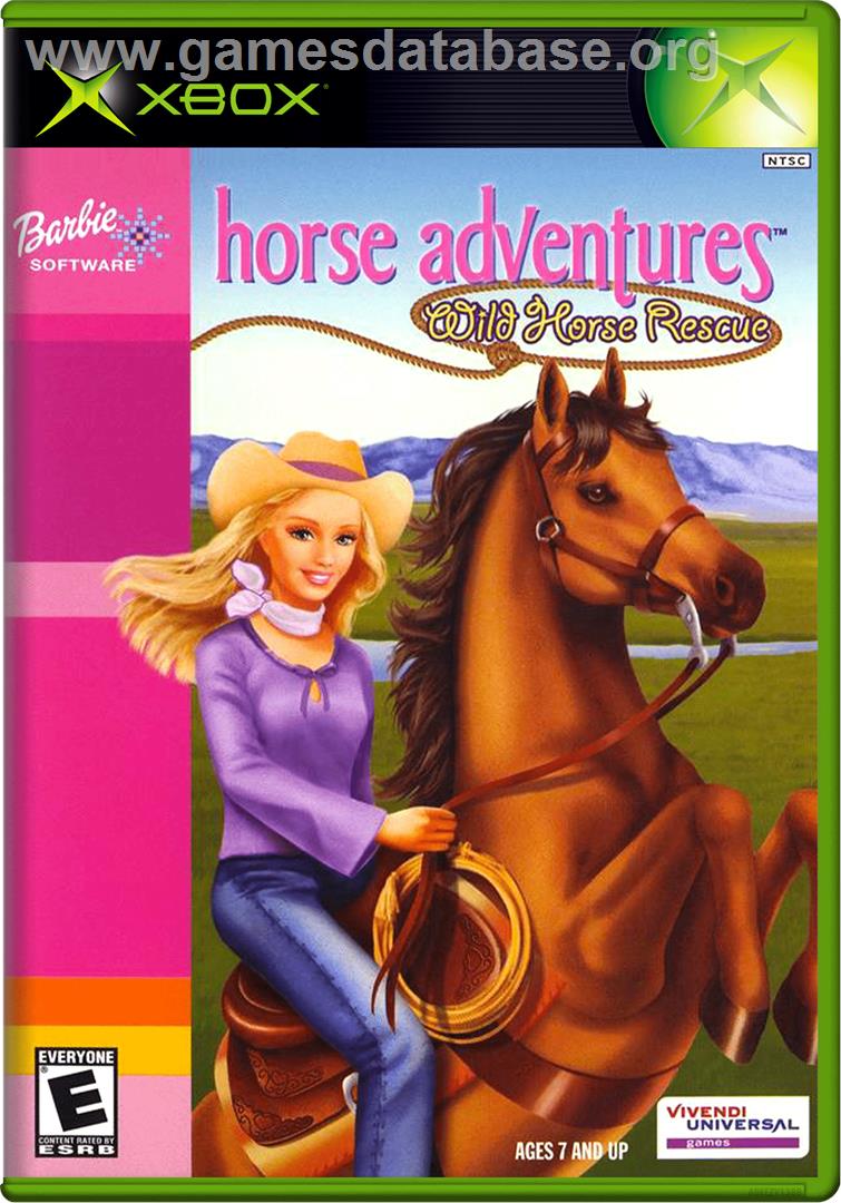 Barbie Horse Adventures - Wild Horse Rescue - Microsoft Xbox - Artwork - Box