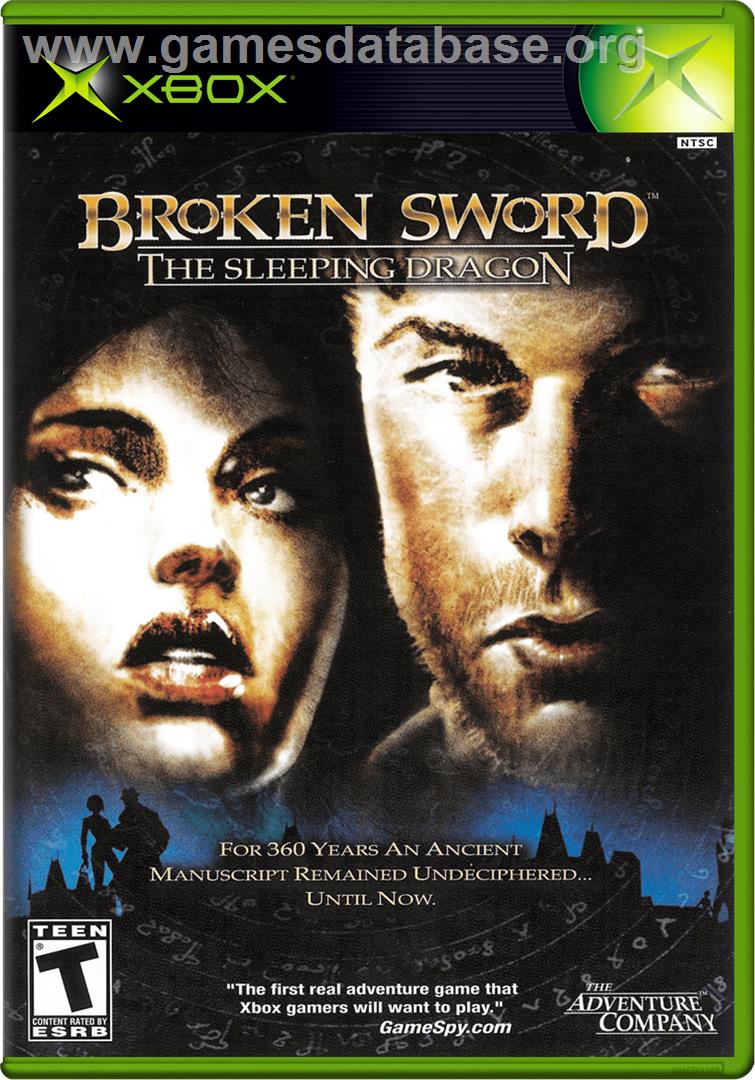 Broken Sword - The Sleeping Dragon - Microsoft Xbox - Artwork - Box
