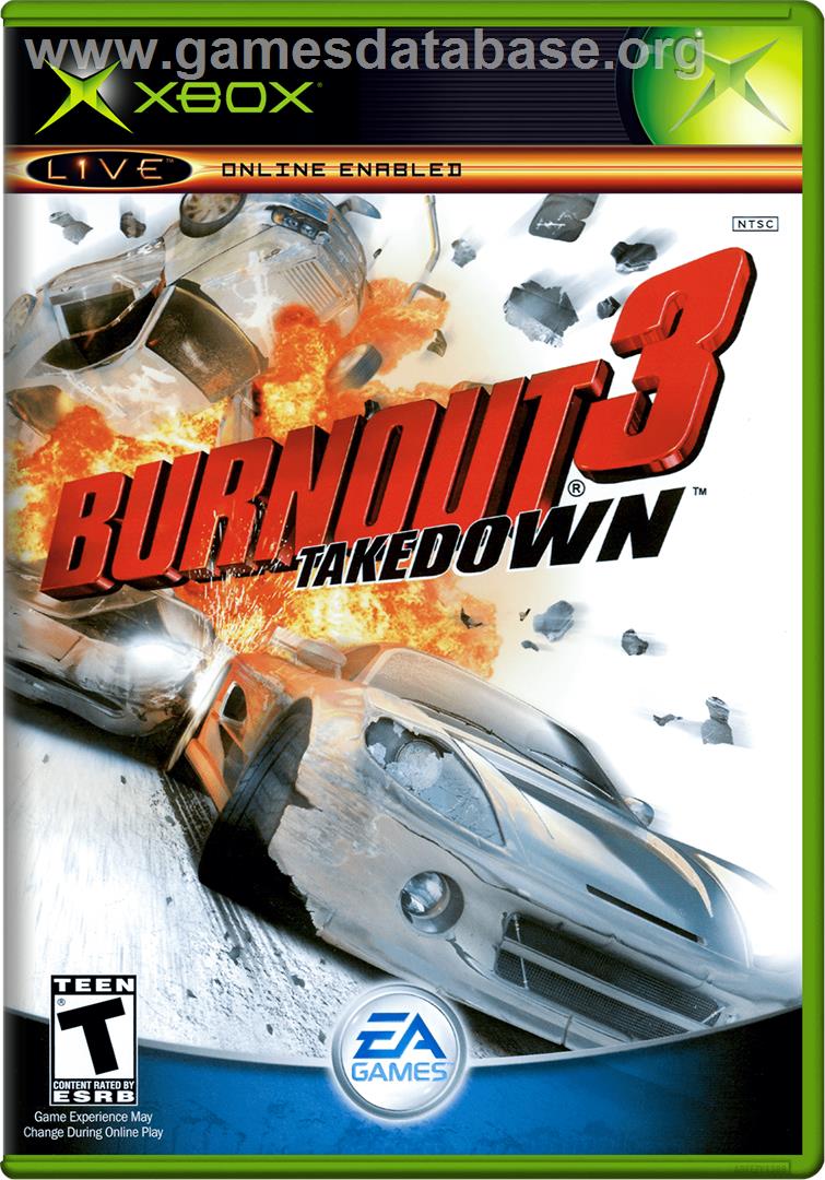 Burnout 3 - Takedown - Microsoft Xbox - Artwork - Box