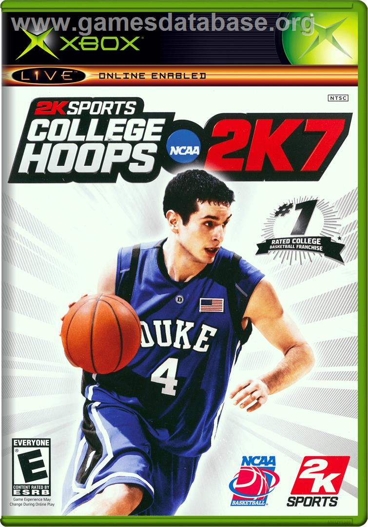 College Hoops NCAA 2K7 - Microsoft Xbox - Artwork - Box