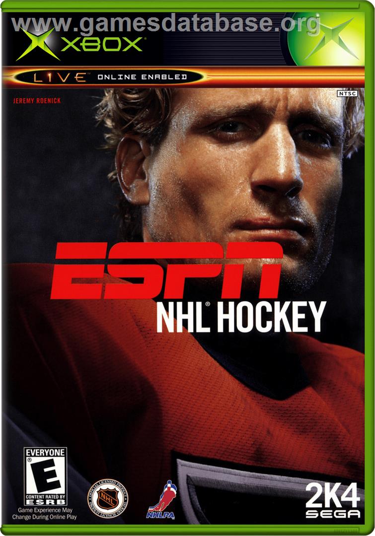 ESPN NHL Hockey - Microsoft Xbox - Artwork - Box