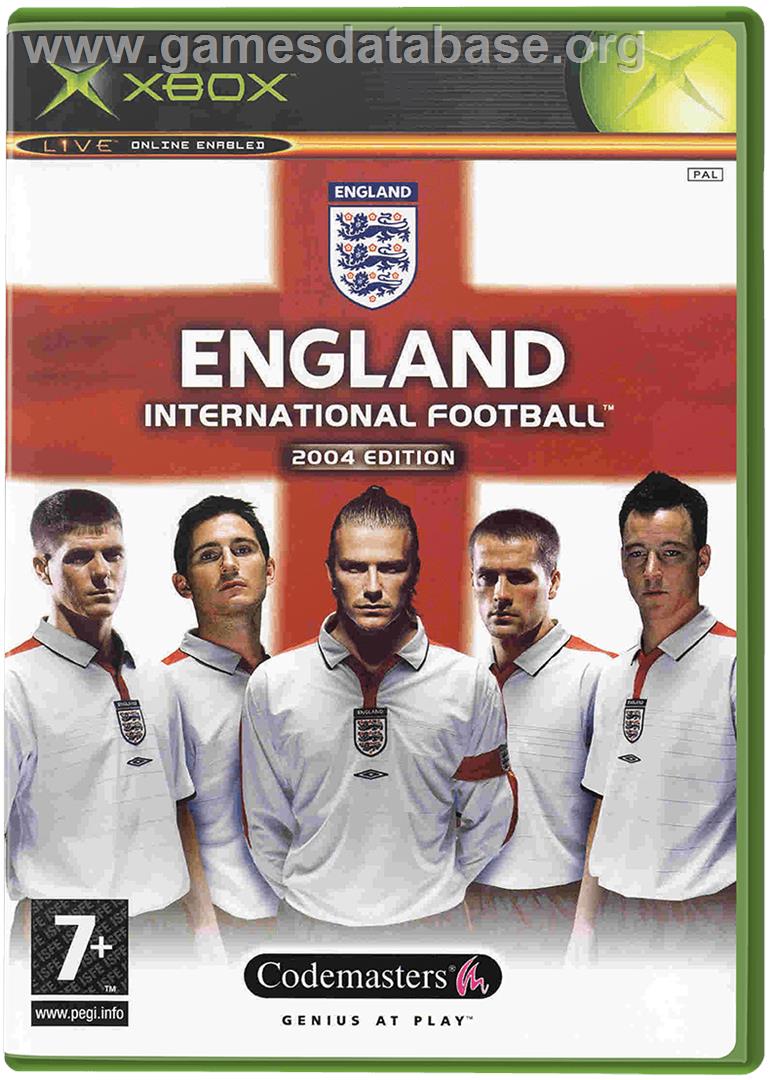 England International Football - 2004 Edition - Microsoft Xbox - Artwork - Box