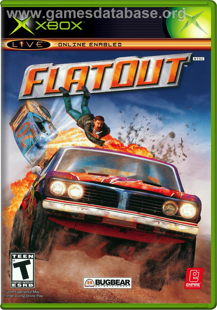 FlatOut - Microsoft Xbox - Artwork - Box