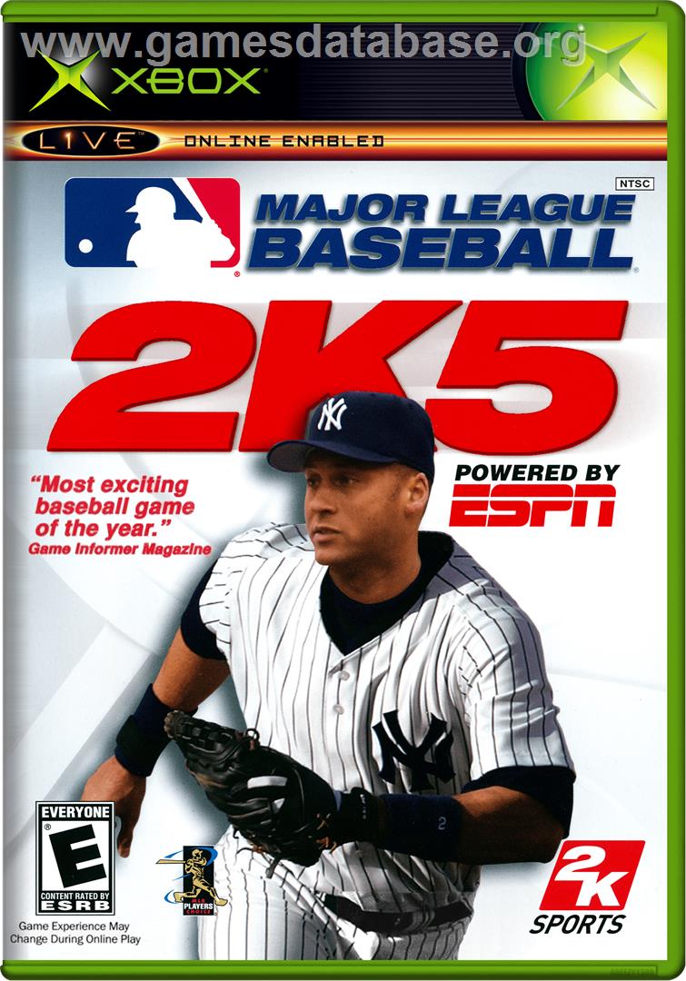 Major League Baseball 2K5 - Microsoft Xbox - Artwork - Box