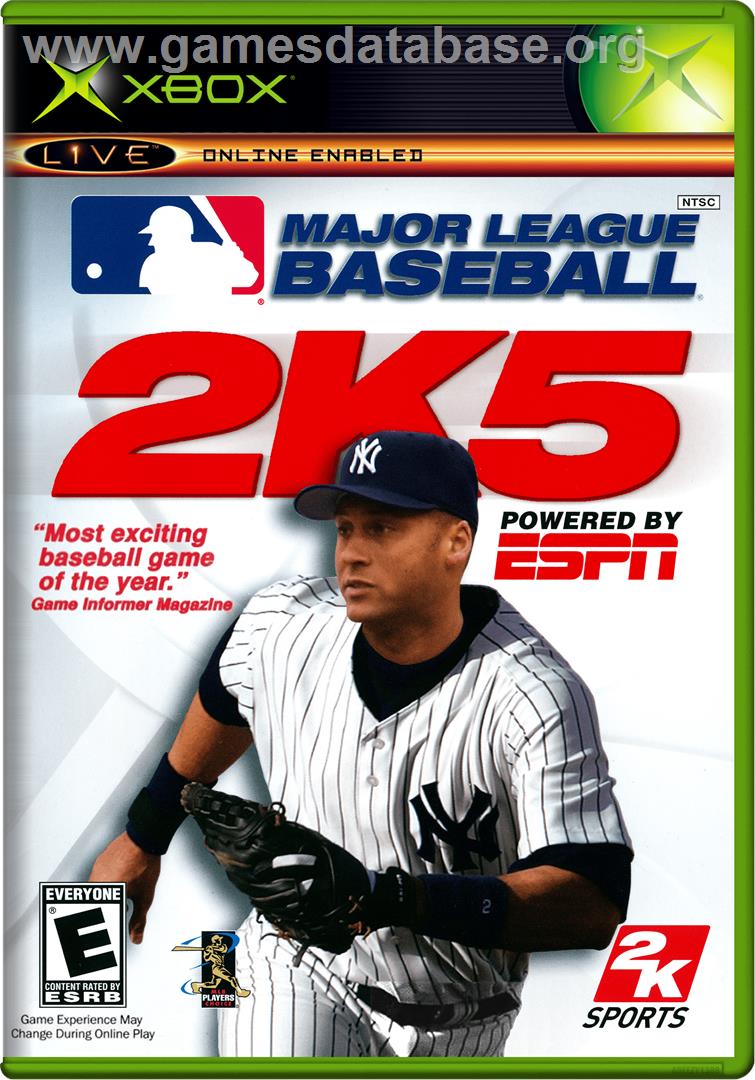 Major League Baseball 2k5 - Microsoft Xbox - Artwork - Box
