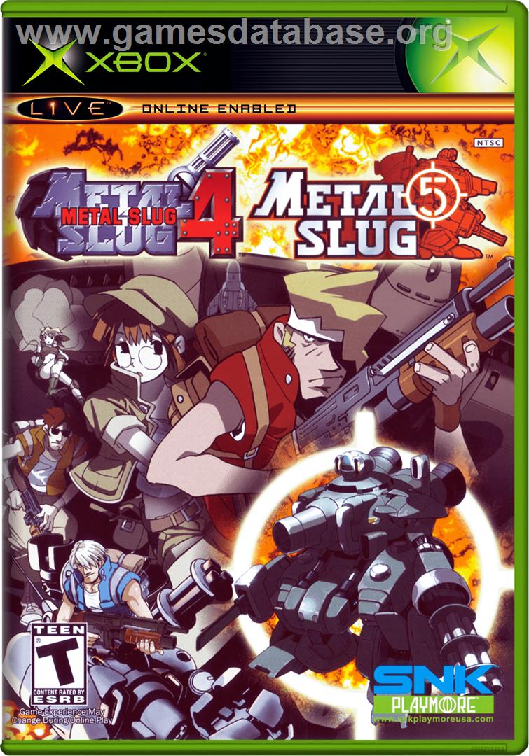 Metal Slug 4 & 5 - Microsoft Xbox - Artwork - Box