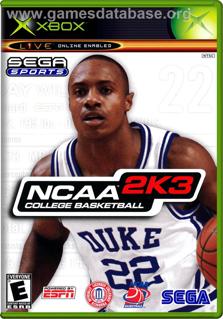 NCAA College Basketball 2K3 - Microsoft Xbox - Artwork - Box