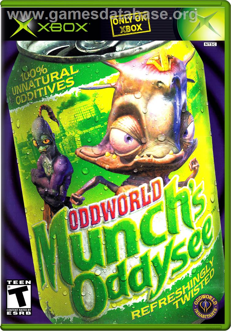 Oddworld - Munch's Oddysee - Microsoft Xbox - Artwork - Box