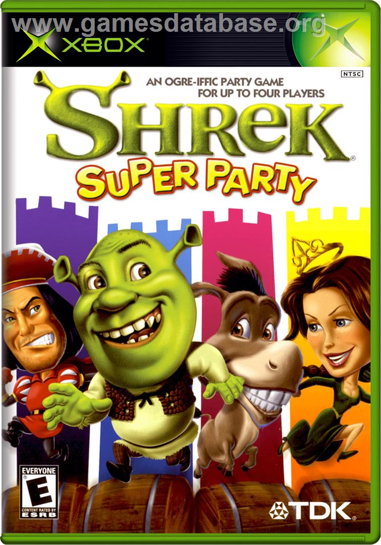 Shrek - Super Party - Microsoft Xbox - Artwork - Box