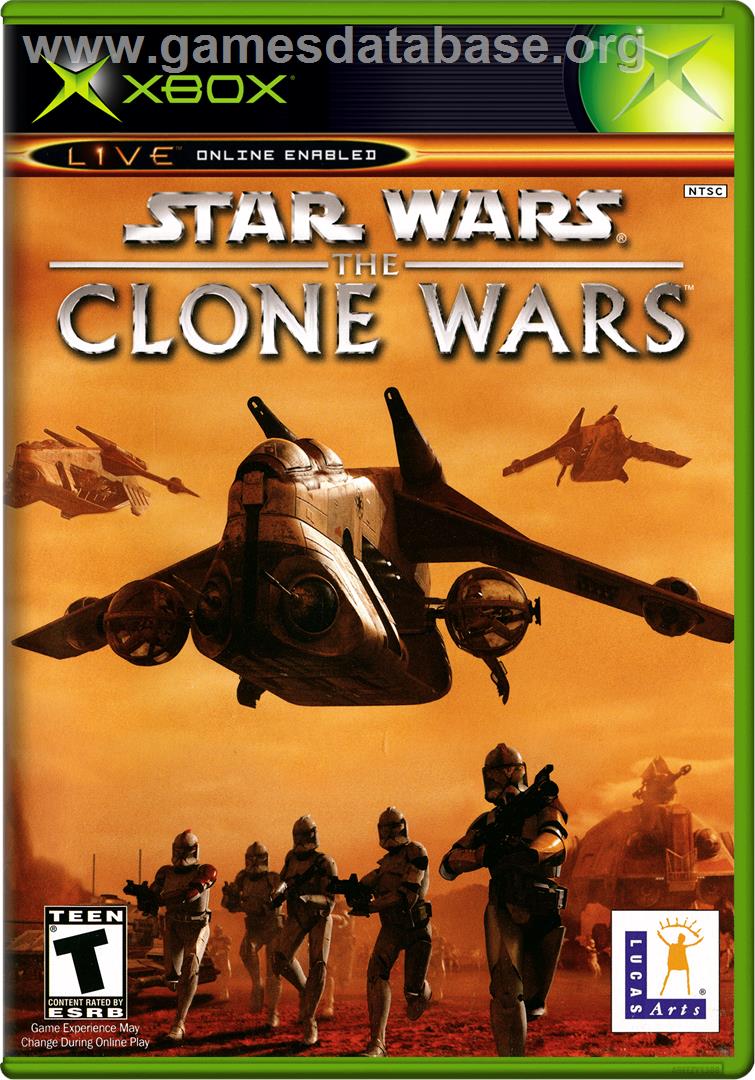Star Wars - The Clone Wars - Microsoft Xbox - Artwork - Box