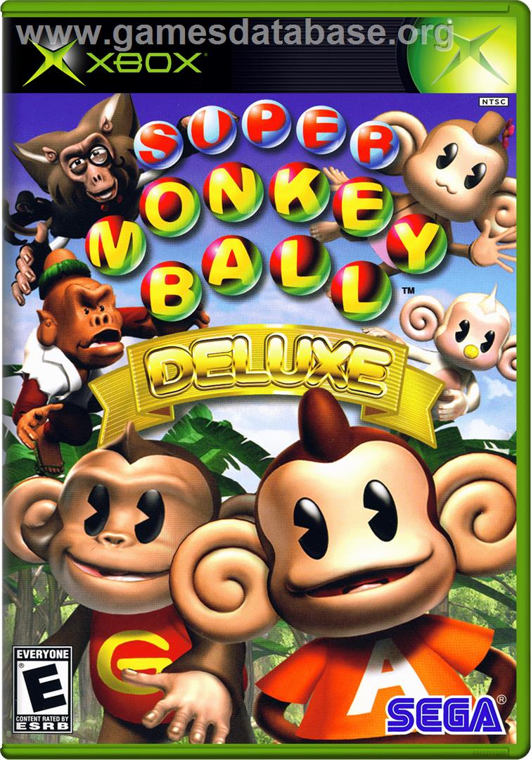 Super Monkey Ball Deluxe - Microsoft Xbox - Artwork - Box