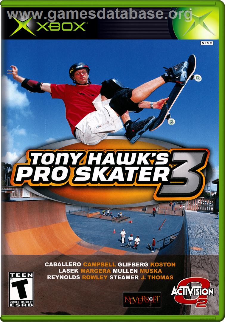 Tony Hawk's Pro Skater 3 - Microsoft Xbox - Artwork - Box