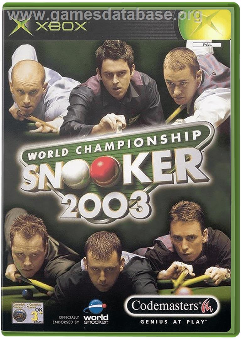 World Championship Snooker 2003 - Microsoft Xbox - Artwork - Box