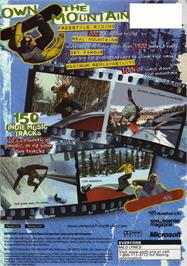 Box back cover for Amped: Freestyle Snowboarding on the Microsoft Xbox.