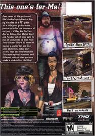 Box back cover for Big Mutha Truckers 2: Truck Me Harder on the Microsoft Xbox.