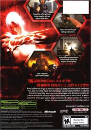 Box back cover for Breakdown on the Microsoft Xbox.