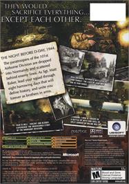 Box back cover for Brothers in Arms: Road to Hill 30 on the Microsoft Xbox.