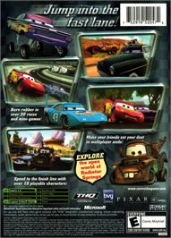 Box back cover for Cars on the Microsoft Xbox.