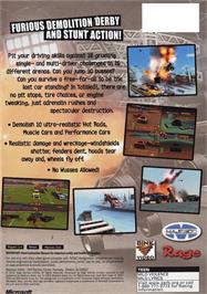 Box back cover for Crash on the Microsoft Xbox.