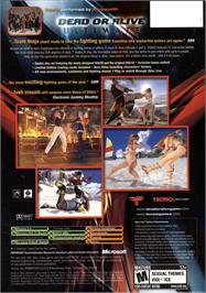 Box back cover for Dead Or Alive - Ultimate on the Microsoft Xbox.