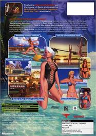 Box back cover for Dead Or Alive - Xtreme Beach Volleyball on the Microsoft Xbox.