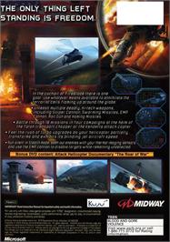 Box back cover for Fireblade on the Microsoft Xbox.
