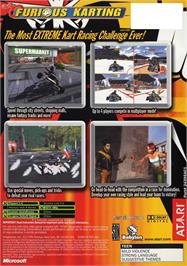 Box back cover for Furious Karting on the Microsoft Xbox.
