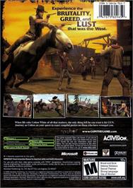 Box back cover for Gun on the Microsoft Xbox.