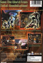 Box back cover for Gun Valkyrie on the Microsoft Xbox.