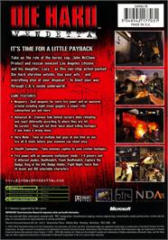 Box back cover for Hard - Vendetta, Die on the Microsoft Xbox.