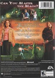 Box back cover for Harry Potter and the Goblet of Fire on the Microsoft Xbox.