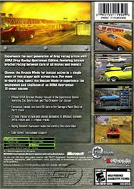 Box back cover for IHRA Drag Racing - Sportsman Edition on the Microsoft Xbox.