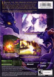 Box back cover for Legend Of Spyro, The - A New Beginning on the Microsoft Xbox.