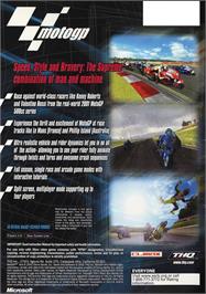 Box back cover for MotoGP: Ultimate Racing Technology 3 on the Microsoft Xbox.